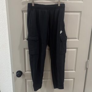 Nike Black Cargo Joggers, small